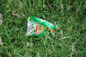 crisp packet in grass 1