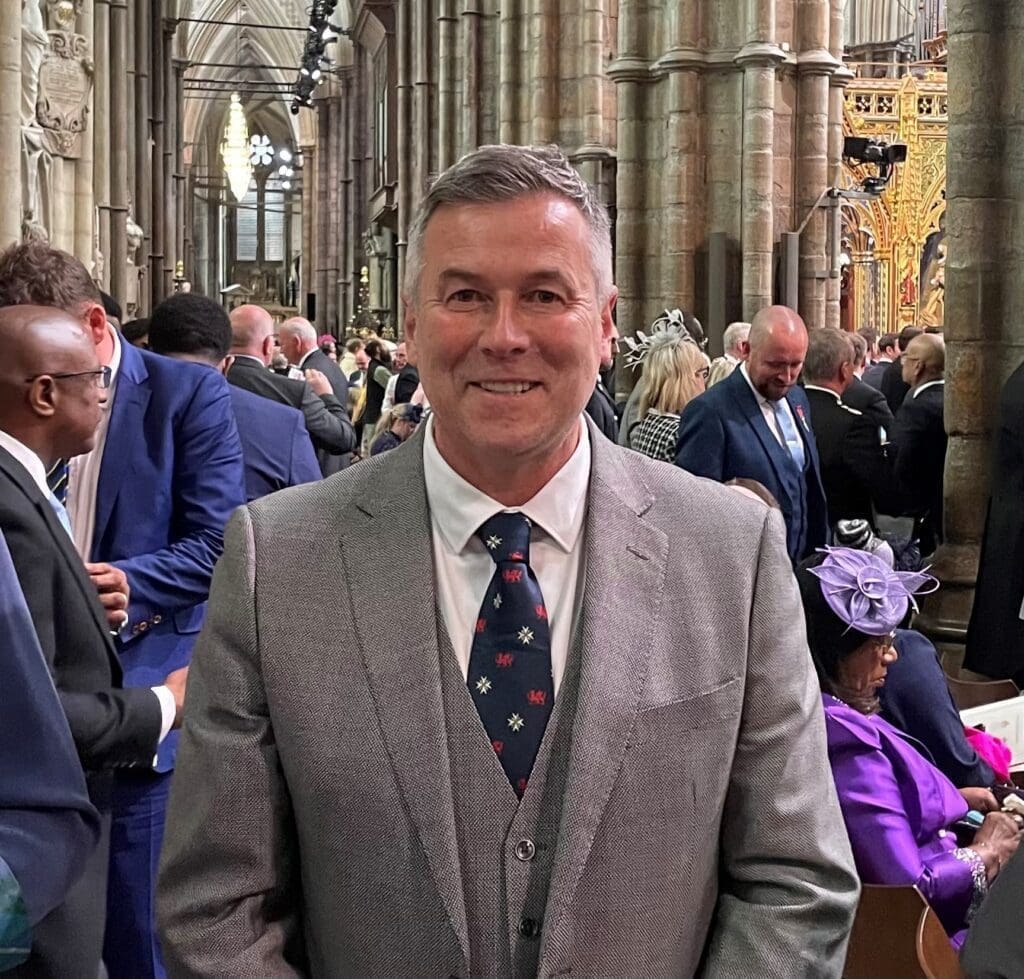 Interim CEO Andy Jones FCIPDOStJ at Westminster Abbey. min