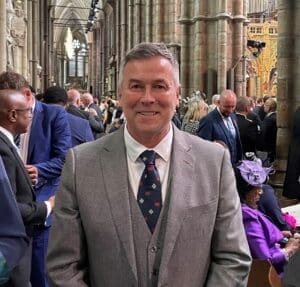 Interim CEO Andy Jones FCIPDOStJ at Westminster Abbey. min