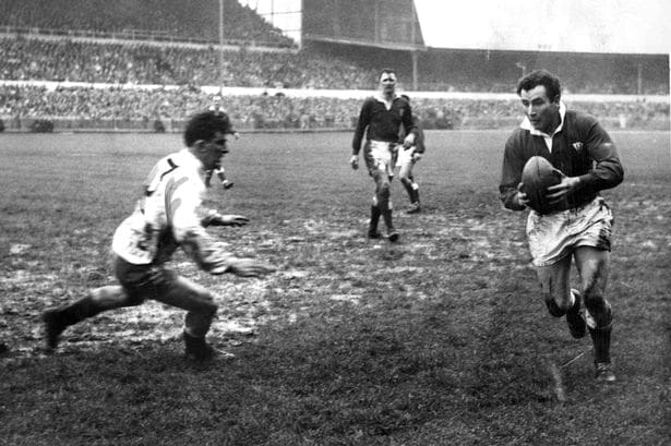Terry Price playing against England in 1965