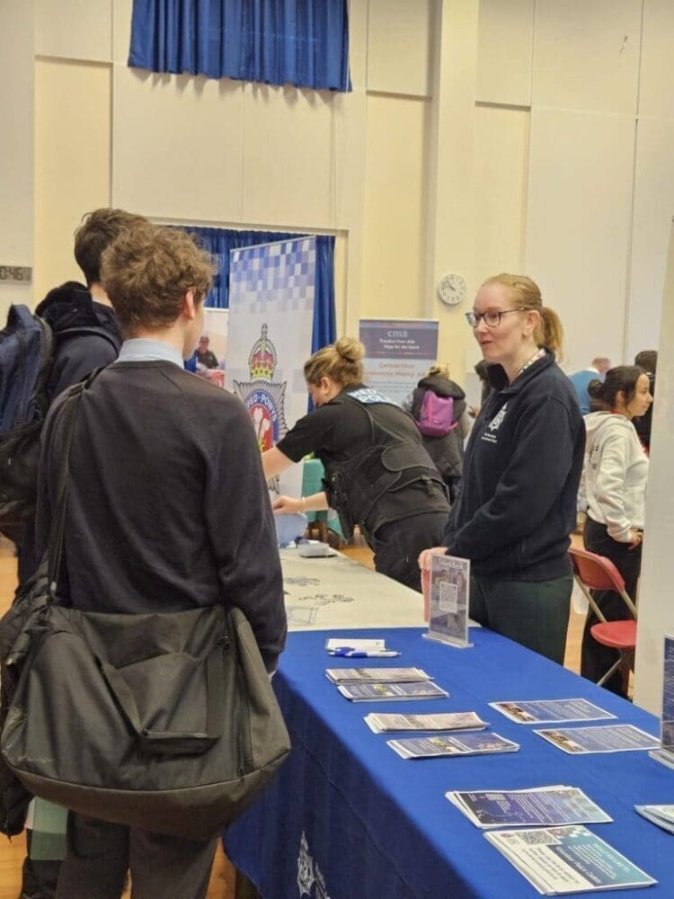 Pupils interact with employers